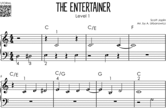 Music Sheet for The Entertainer