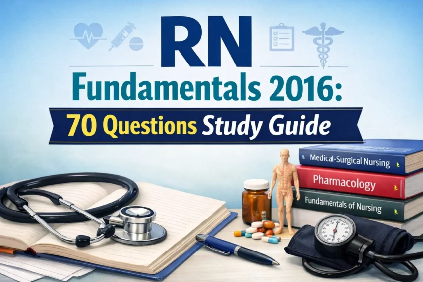 Mastering the RN Fundamentals 2016 70 Questions: Your Ultimate Study Guide