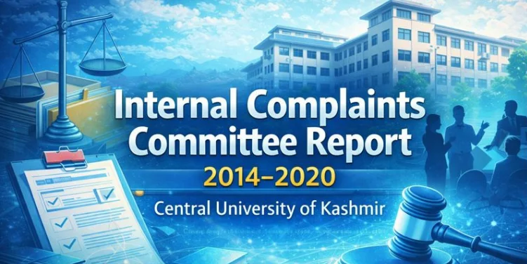 internal complaints committee report 2014-2020 central university of kashmir