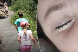 woman finds tick in daughter's eyelashes