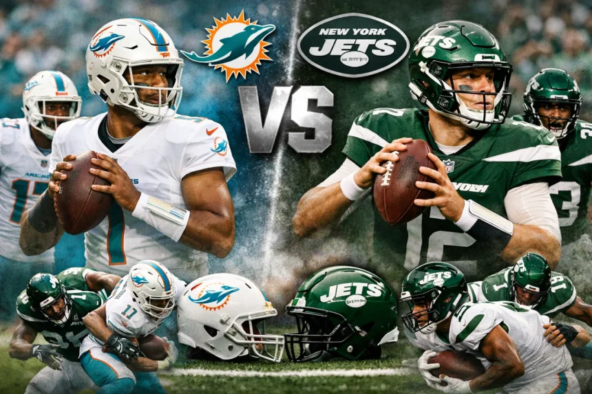New York Jets vs Miami Dolphins match player stats