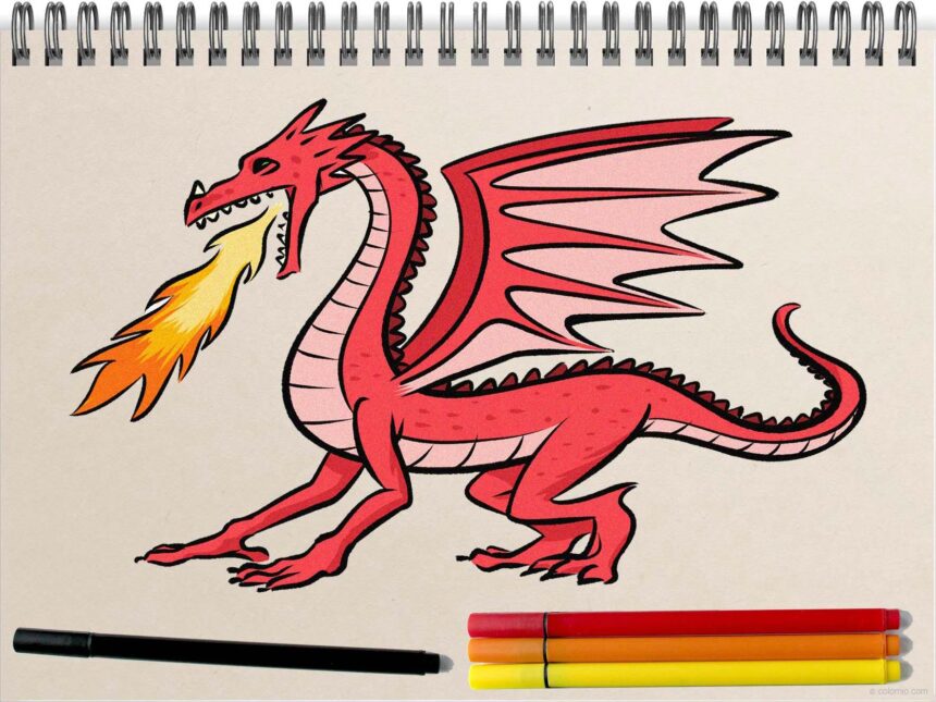how to draw a dragon