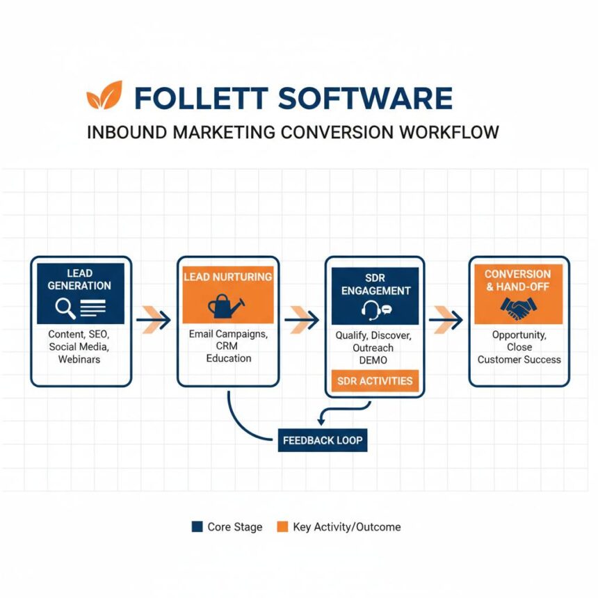 Follett Software Inbound Marketing Pipeline Conversion SDR Workflow