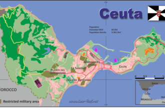 Ceuta Spain Map