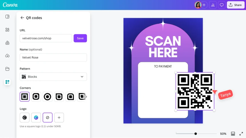 Canva QR Code Generator
