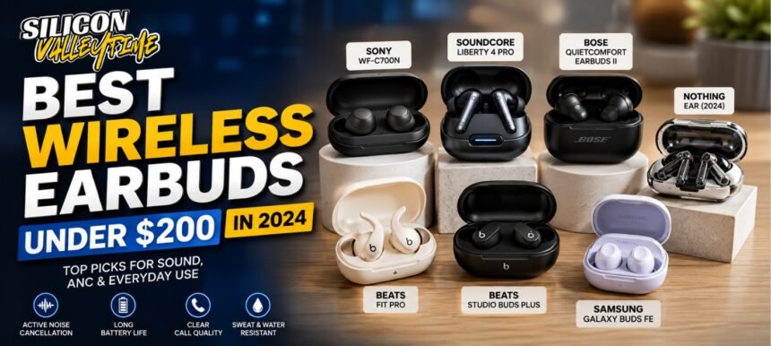 Best Wireless Earbuds Under $200 in 2024: Top Picks for Sound, ANC & Everyday Use