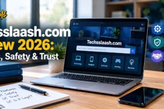 Techsslaash.com review showing its website features, publishing opportunities, safety considerations, and SEO value.