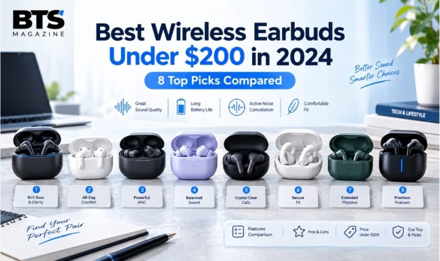 Best Wireless Earbuds Under $200 in 2024: 8 Top Picks Compared
