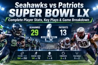Seahawks vs Patriots Super Bowl LX: Complete Player Stats, Key Plays & Game Breakdown