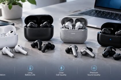 Wireless earbuds and charging cases compared for sound quality, noise cancellation, battery life, and value under $200.